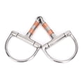 thumbnail image 1 of Stainless Steel Dee Bit Snaffle Horse Tool Accessories Mouth with Copper&SS Rollers, 1 of 1