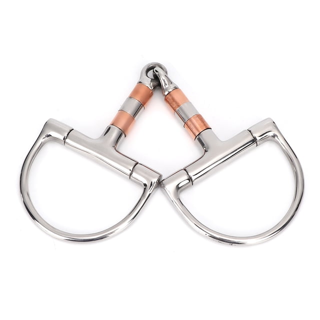 Stainless Steel Dee Bit Snaffle Horse Tool Accessories Mouth with Copper&SS Rollers