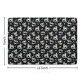 thumbnail image 5 of Black Cartoon Unicorn Floral Flannel Non Slip Door Rugs,Washable Door Mats Indoor,Decorative Door Mats,Dirt-Resistant and Absorbent Doormat for Entrance,Bedroom,Kitchen,Bathroom,23.5"x16", 5 of 5