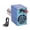 Blue Round mouth, variant on Compact Portable Metal Blower Changeable Speed 10000RPM USB Cable Compatible for Barbecue Grill Aid Outdoor