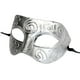 thumbnail image 1 of KAKOWELY Máscara de luchador griego romano para adultos, ideal para bailes de disfraces, bailes de máscaras y Halloween (plateada)., 1 of 4