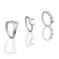 thumbnail image 6 of UDIYO 7Pcs Compact Alloy Finger Rings Cross Moon Electroplate Leaf Shap Rings for Party, 6 of 6