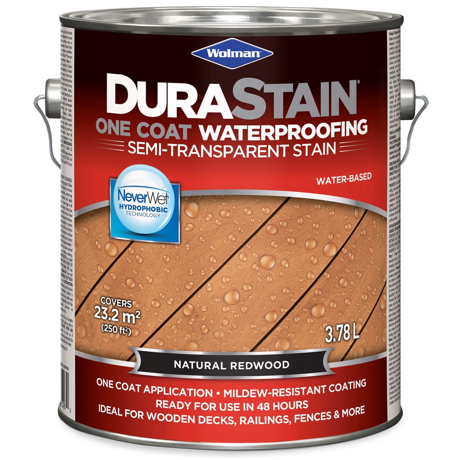 Wolman™ DuraStain® une Couche<br>Teinture Semi-Transparente Imperméabilisante