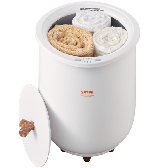 Large 20L Towel Warmer Bucket for Bathroom, Automatic Shut Off Towel Heater with 4-Level Timer, Holds Two 40x70 Inch Oversized Towels, Bathrobes or Blankets, ETL & FCC Certified, Fast Heating