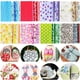 thumbnail image 1 of 200 Piezas Cuadrados de Paquete de Tela Artesanal de Algodón de 4" x 4" (10 cm x 10 cm), Patrón de Puntos para Acolchar Álbumes de Recortes de Costura, Juegos de Telas de Patchwork DIY para Telas Arte, 1 of 7