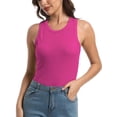 thumbnail image 5 of Women Tank Tops Summer Sleeveless Basic Cami Top Shirt Slim Racerback Blouses, 5 of 7