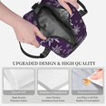 thumbnail image 3 of Easygdp Snowflake Gradient Purple Caja de Almuerzo para Mujeres y Hombres, Bolsa de Almuerzo Insulada, Bolsas Reutilizables Impermeables para Viajes, Trabajo y Picnics, 3 of 7