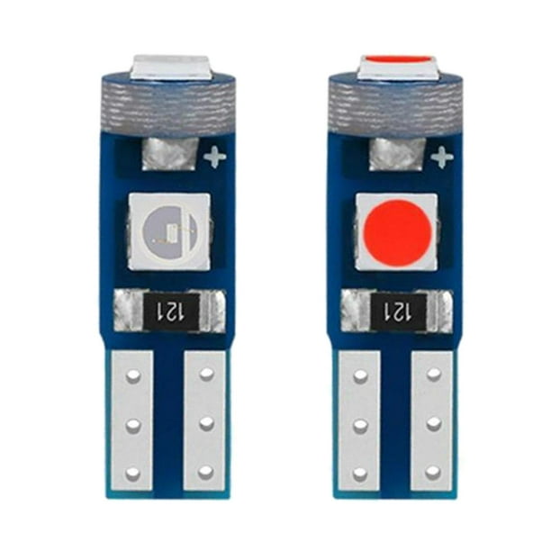 2 luces interiores para coche 3030 3SMD t5 3030 3SMD, lámpara de instrumentos, señal EstiloH