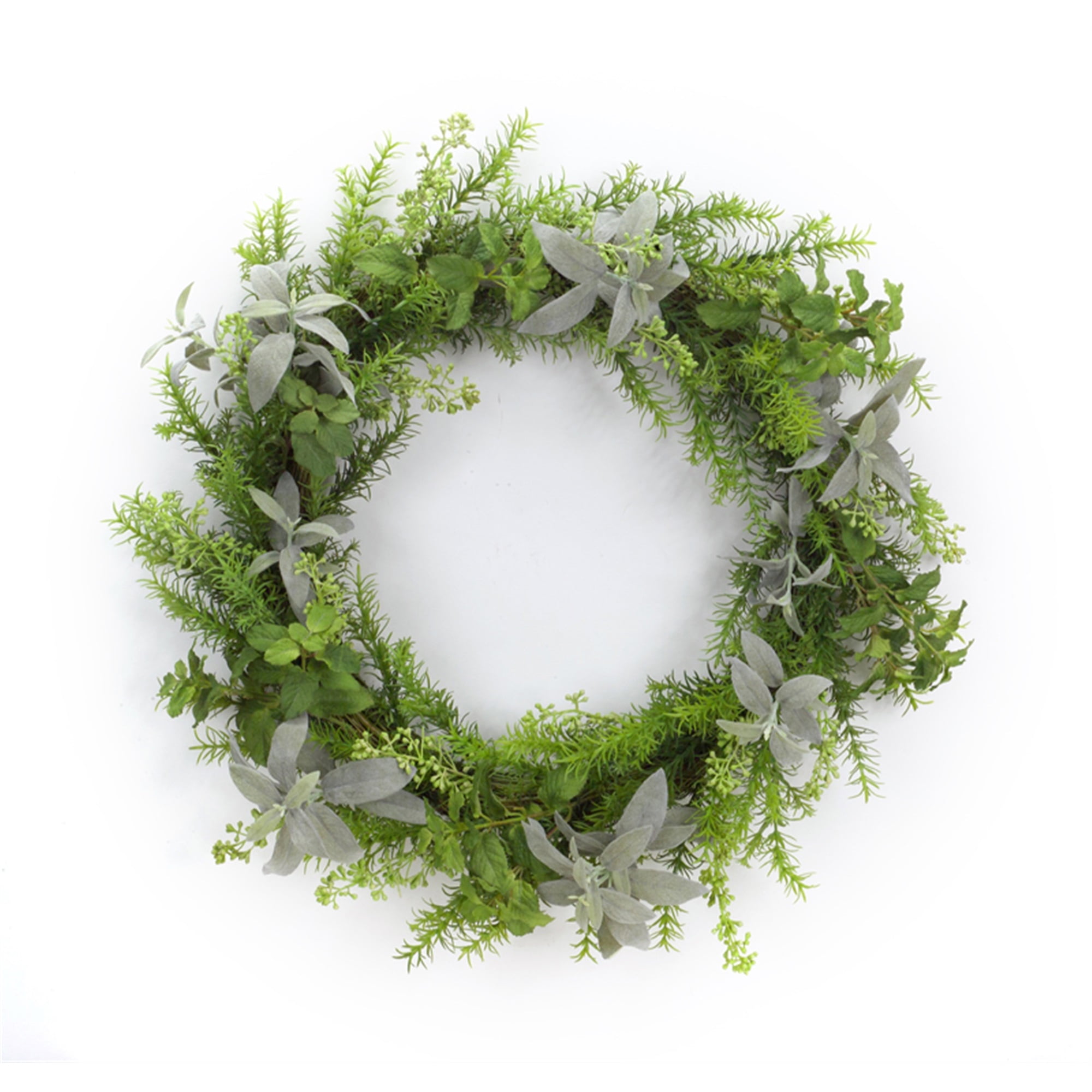 Herb Wreath 24.5"D Polyester/Plastic