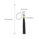 thumbnail image 5 of Fiudx Borlas de Graduación 2021, Negras con Colgante Dorado, de Poliéster, Suaves y Duraderas, Ideales para Fotos de Graduación y Decoración de Ceremonias, Paquete de 8, 40 Cm de Largo., 5 of 5