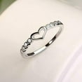 thumbnail image 2 of Feledorashia Clearance Deals Rings for Women Mothers Day Gifts Rose Gold Diamond Ring Natural White Romantic Wedding Jewelry, 2 of 4