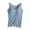 Blue, variant on Women's Wireless Built in Bra Padded Bustier Tank Top, Solid Color Seamless Shaping Camisole, Yoga Undershirt for Daily Lounge or Low Impact Workout Beige XXL