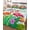 Orange, Pink, Mint, Emerald, variant on Full Size Quilt Bedding Set, Pink Flamingos Reversible Summer Quilt 3 Pieces, Wooden Vintage Summer Botanical Tropical Lightweight Bedspreads Coverlets with 2 Pillow Shams for All Seasons
