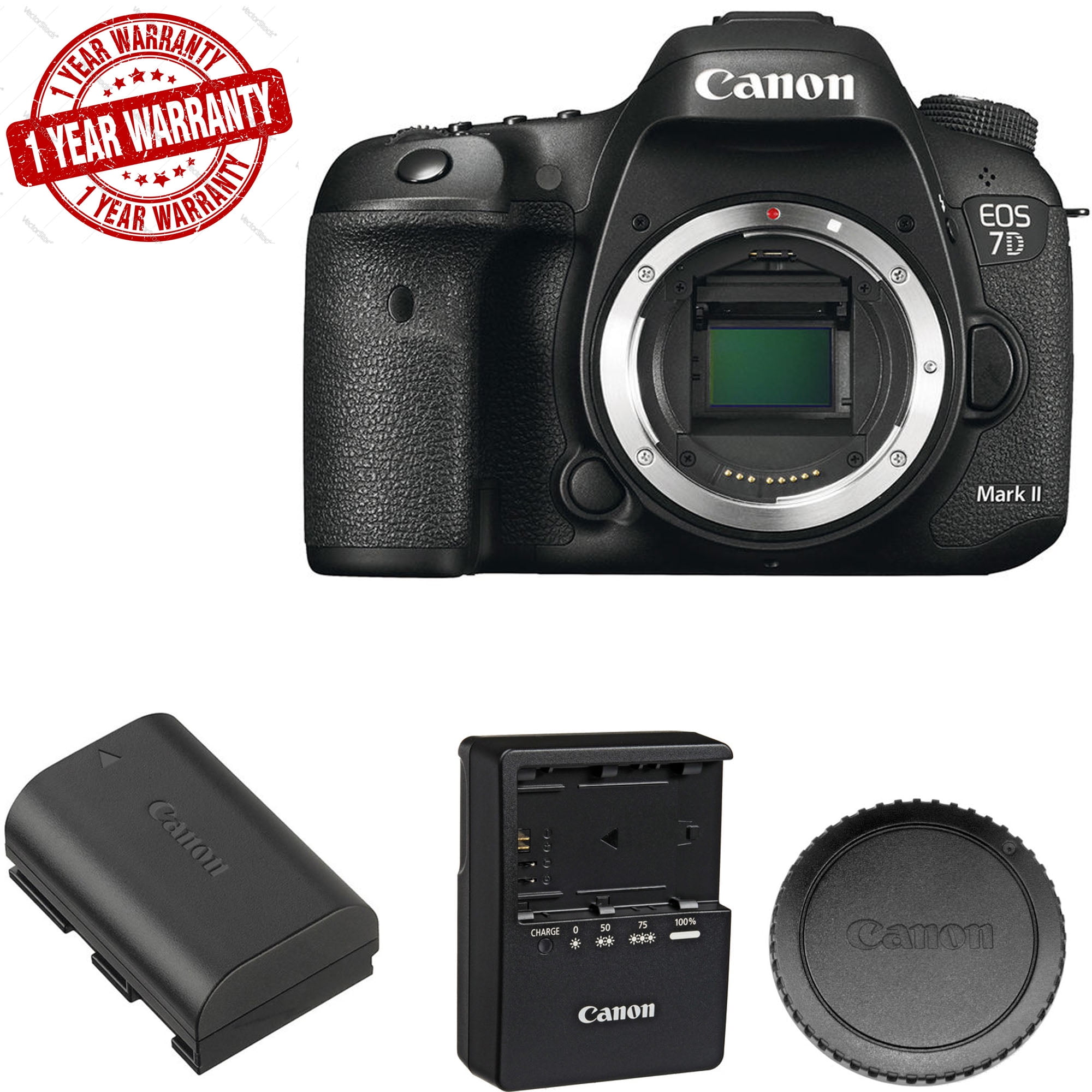 perfil perdonado Tecnología Canon EOS 7D Mark II DSLR Camera (Body Only) USA - Walmart.com