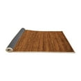 thumbnail image 2 of Ahgly Company Indoor Round Abstract Orange Modern Area Rugs, 6' Round, 2 of 4
