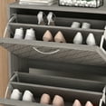 thumbnail image 6 of 2 Drawers Storage Cupboard Organizer Unit, 29.5 H Shoe Cabinet Shoe Rack Shoe, Gray, 6 of 8