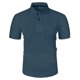 thumbnail image 1 of Camiseta informal de manga corta y color liso para hombre - Tejido ligero y transpirable - Cuello clásico para ocasiones informales de verano, 1 of 5