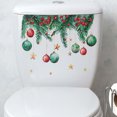 thumbnail image 5 of Christmas Window Clings Holiday Window decals, Christmas Star Hanging Lamp Toilet Stickers Bathroom Toilet Home Decor Stickers, 5 of 7