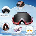 thumbnail image 4 of Motorcycle Goggles for Dirt Bike, Motocross, ATV, Racing, and Ski - Windproof and Dustproof, 4 of 8