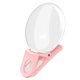 thumbnail image 1 of Luz de relleno para teléfono móvil, portátil, para fotografía, selfies, iluminación circular, maquillaje, belleza, LED pequeña, con clip, color rosa, 1 of 6