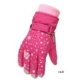 thumbnail image 2 of relayinert 1 Paire de Gants de Ski d'Hiver Froid pour Fille Gants de Sport Portables Mitaines Coupe-Vent Épaisses Rouges, 2 of 7