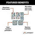 thumbnail image 3 of Lippert Components Towel 2022107828 6 Piece Kitchen Set; 2 Kitchen Towels/2 Dish Cloths/2 Potholders; Road Trip Sign Design; Machine Washable, 3 of 8