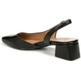 thumbnail image 4 of Naturalizer Women's Jayla Low Heel Slingback Pump Black Leather 7W, 4 of 5