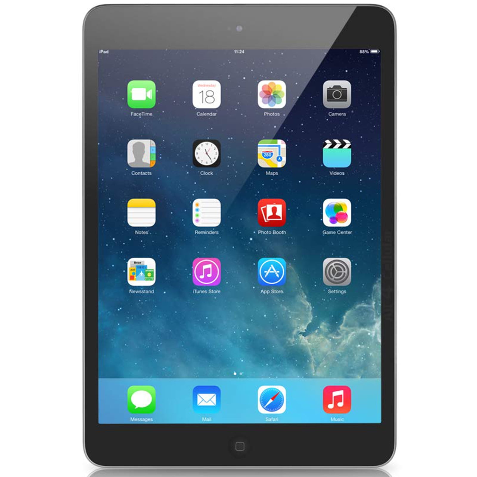 Apple 7.9-inch iPad Mini 2 Retina, Wi-Fi Only, 32GB, Bundle Comes With:  Bluetooth Headset, Tempered Glass, Case, Stylus Pen, Rapid Charger - Space  