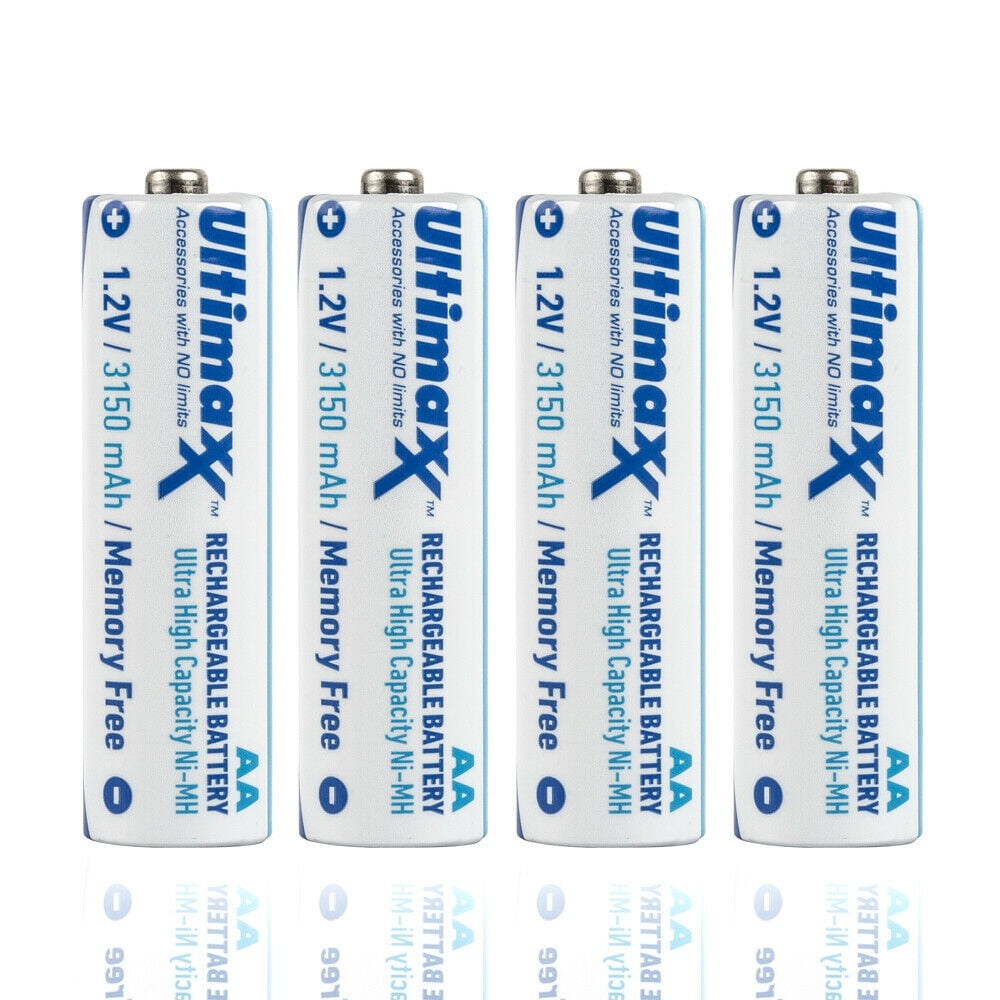 4x AA ULTIMAXX Rechargeable Batteries 3150mAh Ultra High Capacity Ni-MH