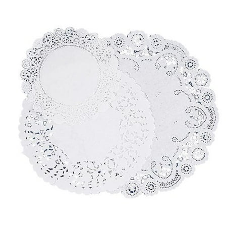 Pacon Corporation Paper Doilies, Assorted Sizes 4''/6''/8'', 30 per Pack, White