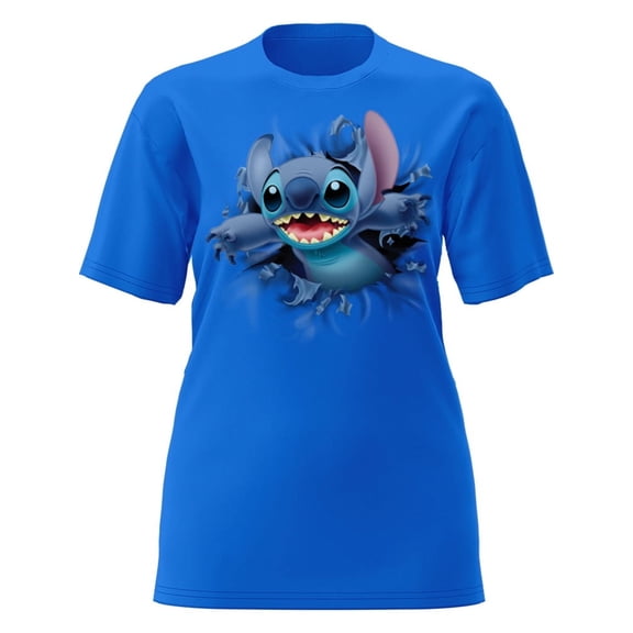 Disney Stitch Popout Adult Tee Shirt, XS-2XL (Men's or Women's)