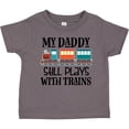 thumbnail image 3 of Inktastic Daddy Still Plays with Trains Boys or Girls Toddler T-Shirt, 3 of 5