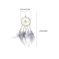 thumbnail image 2 of Beads Dream Catcher Adorno para colgar en el coche Pluma Borla Atrapasueños Decoración de pared, Gris kenally JJ17539-03, 2 of 6