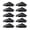 Black, variant on 10Piece E Track Clips Cargo Anchors Fastening For Truck Trailers Cargo Tie Downs Transport Industry