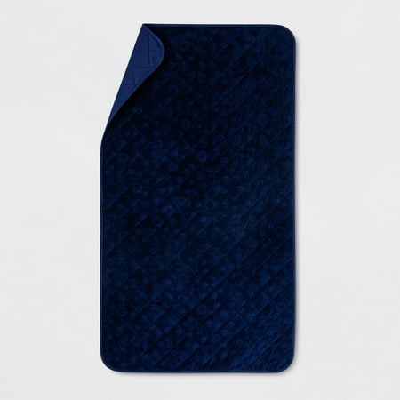 Waterproof Sleep Anywhere Kids' Pad Blue - Pillowfort&trade;: Twin Mattress Pad, Waterproof, Velvet, OEKO-TEX Certified