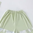 thumbnail image 7 of NAISIBABY Girls Athletic Outfit Sets, Sun Protection Quick Dry Short Sleeve T-Shirt & Shorts Summer Breathable Activewear 2-Piece Green Size 11, 7 of 7
