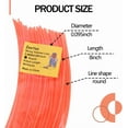 thumbnail image 2 of Replacement Line for Echo 102222952, Nylon Lines for Rapid Loaders, 84 Pieces Precut Round .095 Inches by 8 Inches Length Grass Trimmer Line, 2 of 4