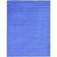 thumbnail image 1 of Unique Loom Tapis Shag Solide Moderne en Peluche 9' x 12' Rectangle Pervenche Bleu, 1 of 5