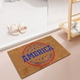 thumbnail image 3 of Independence Day Door Mat Funny Welcome Doormat Front Door Mats Outdoor Door Mat Mat Front Door Mat Cute July Fourth Door Mats for Home Entrance Warehouse Sale Clearance Land of The Free 16x24IN, 3 of 4