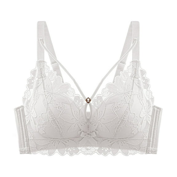 Ltctricy Push up Bras for Women No Underwire Support Full Coverage Lift up Lace Bralettes Comfort Padded Bras