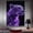 Purple, variant on Mudket Framed Purple Crystal Leopard Canvas Wall Art, Glamorous Sparkly Animal Print Wall Decor, Ready to Hang - 12"L x 8"W