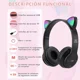 thumbnail image 2 of Diadema Audifonos Orejas De Gato Bluetooths 5.1 Led Ninos, 2 of 8