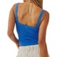 thumbnail image 3 of Lucakuins Mujeres Tank Tops, Color Sólido Básico Sin Mangas Escote Redondo Slim Fit Camisas Camisola Acanalada Tops Lucakuins moda, 3 of 4