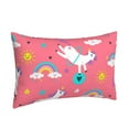 thumbnail image 2 of Naloa Yoga Unicorn Pillowcase, Throw Pillowcase, Wrinkle-Free, Stain-Resistant with Hidden Zipper for Bedroom Sofa - 16"x24", 2 of 9