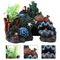 thumbnail image 1 of 2024, Decoración de cueva de coral de resina artificial colorida para acuario de pecera marina Adorno de montaña, 1 of 4