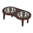 thumbnail image 3 of Tazón para Gatos con Soporte Ergonómico de Madera Recipiente Elevado de Acero Inoxidable Platos Inclinados para Alimentos y Agua Adecuado para Gatos, 3 of 8