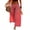 Wine, variant on Yungyresw Women's Plaid Barrel Pants Wide Leg Elastic Waist Casual Culottes Pants Breathable Drawstring Loose Pants With Pocket Fluorescence Yellow L