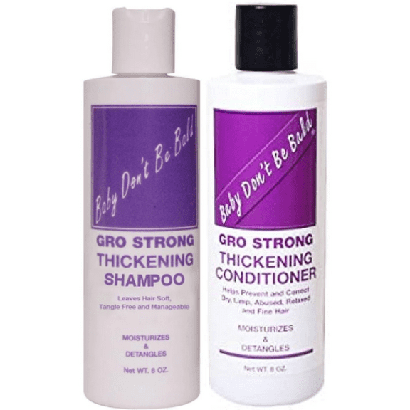 BABY DON'T BE BALD Gro Strong Thickening Shampoo & Conditioner Set 8oz Each