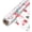 Christmas 17.5in Wide x 100ft Long, variant on 35 in x 50 ft Christmas Cellophane Wrap Roll - 3 Mil Thick Transparent Merry Christmas Cellophane Wrapping Paper, Colored Cellophane Wrap for Gift Flower Basket Decoration