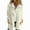 Cream White, variant on Women V-Neck Fleece Outerwear Vests Plush Button Down Jacket Tops Sleeveless Gilet Coats with Pockets Cream White XL
